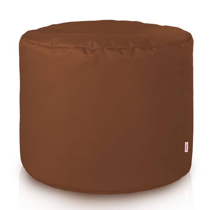 Brown pouf roller outdoor