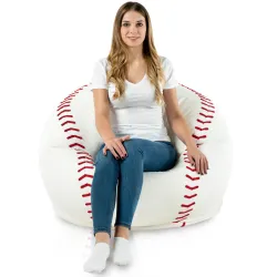Baseball bean bag made from durable materials for outdoor fun
