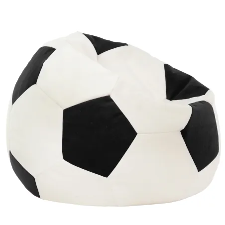 Black football bean bag velvet