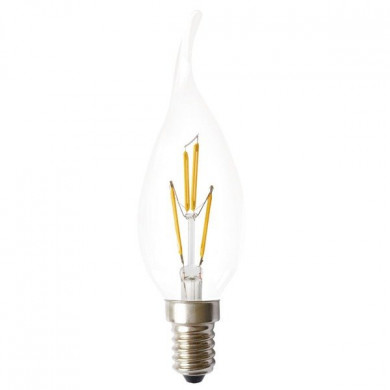 FILAMENT LED bulb E14 3W warm 1800K candle flame C35-6