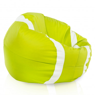 Lime Tennis Ball Beanbag PU Leather