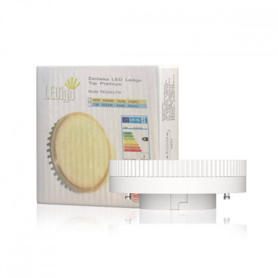 GX53 LED SMD 9W flat tablet bulb | warm color