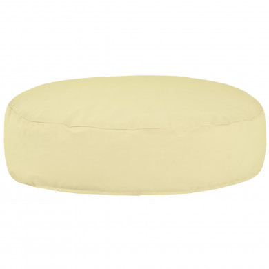 Creamy round pillow pu leather