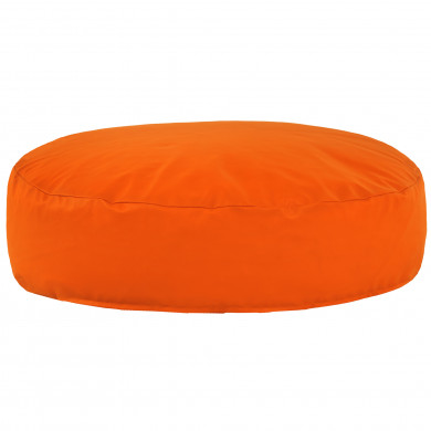 Orange round pillow pu leather