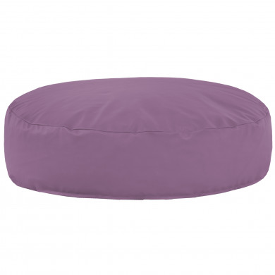 Purple round pillow pu leather
