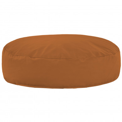 Light brown round pillow pu leather
