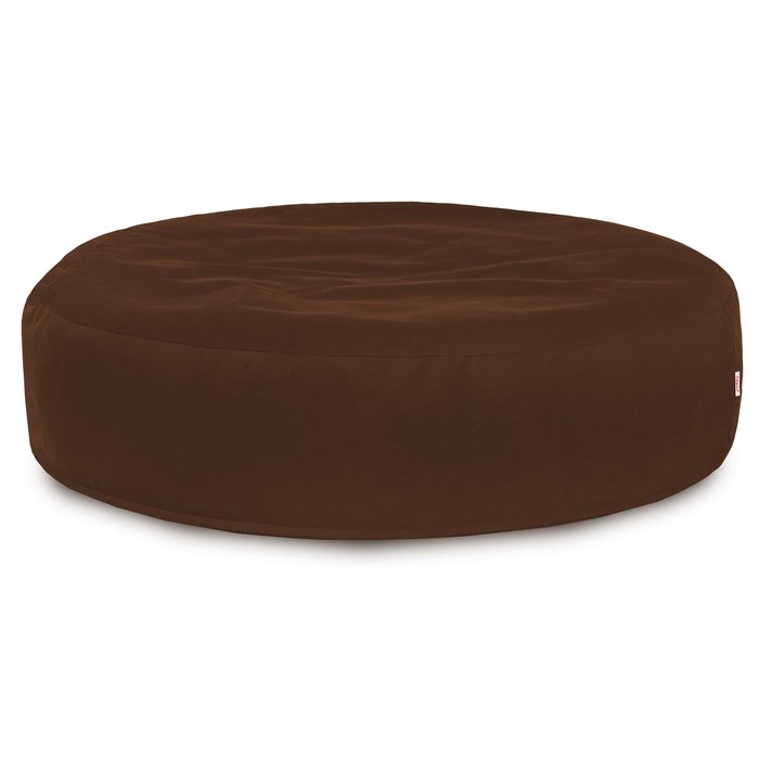 Brown round pillow velvet