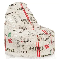 Porto Smart Bean Bag Floor Seat - Premium Printed Fabric