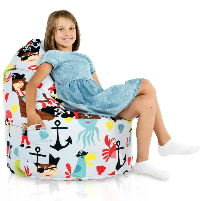 Porto Smart Bean Bag Floor Seat - Premium Printed Fabric – view 28