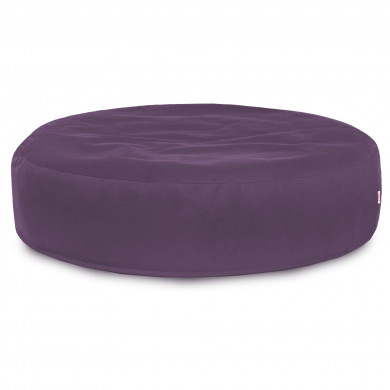 Purple round pillow velvet