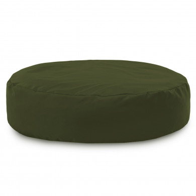 Dark green round pillow outdoor