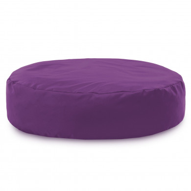 Purple round pillow outdoor