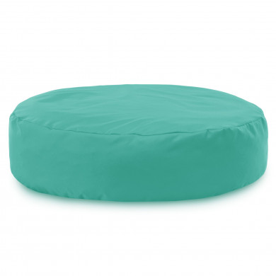 Turquoise round pillow outdoor