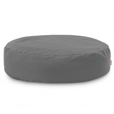 Gray round pillow outdoor