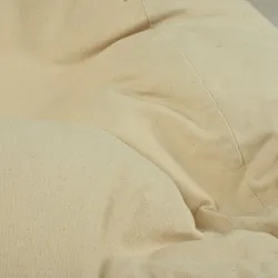 Large Bean Bag Chair XL - Premium Natural Cotton - Undyed, Eco-friendly – view 5