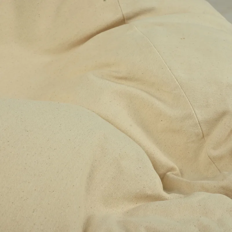 Large Bean Bag Chair XL - Premium Natural Cotton - Undyed, Eco-friendly – view 5