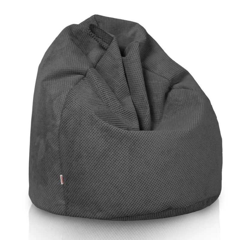 Kids Bean Bag Chair L - Dot Textured Velvet – view 15