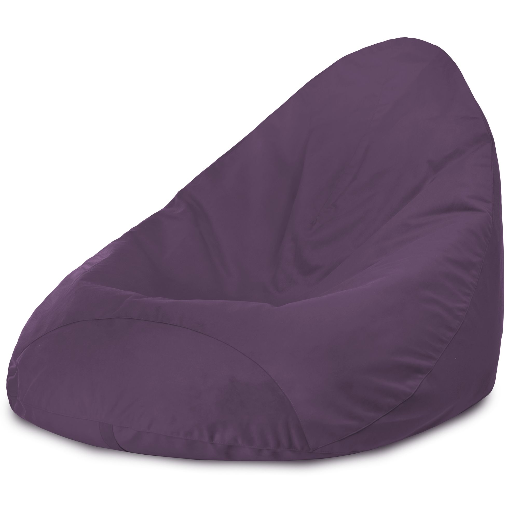 purple velvet bean bag