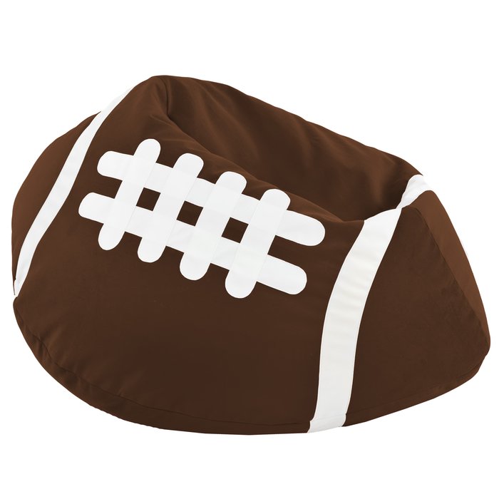 Brown Rugby Beanbag Velvet