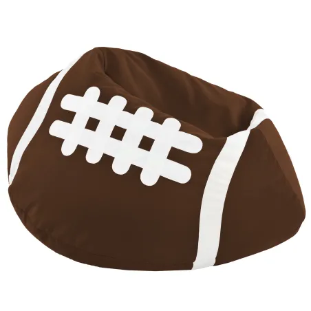 Giant Bean Bag Chair Brown Rugby - Soft Velvet