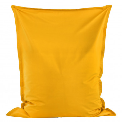 Yellow bean bag giant pillow pu leather