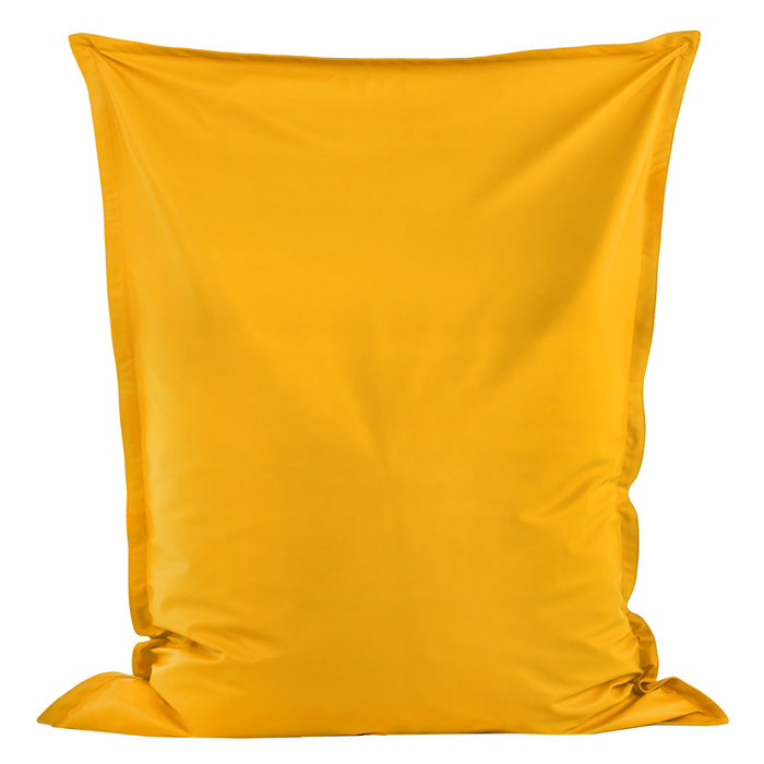 Yellow bean bag giant pillow XXL pu leather