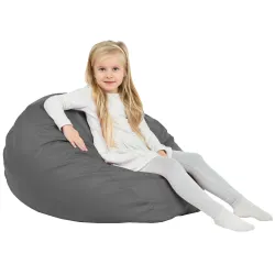 Kids Bean Bag Chair L - Faux Leather – view 80