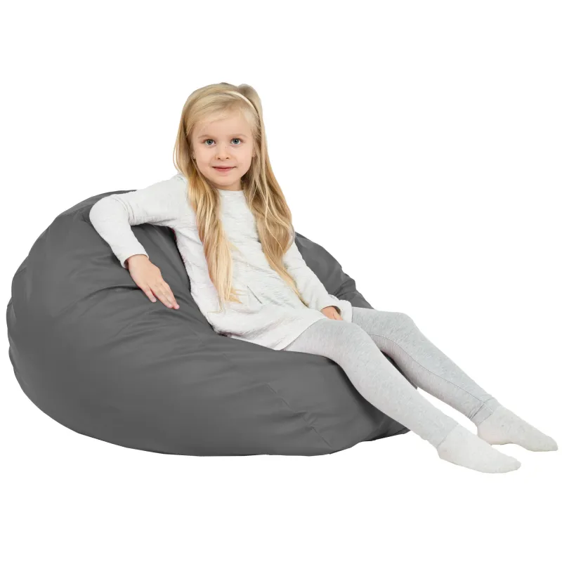 Kids Bean Bag Chair L - Faux Leather – view 80