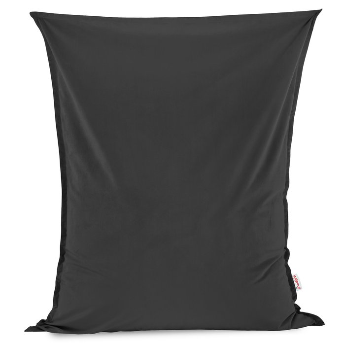 Dark grey bean bag giant pillow XXL velvet