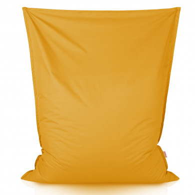 Yellow bean bag giant pillow XXL outdoor