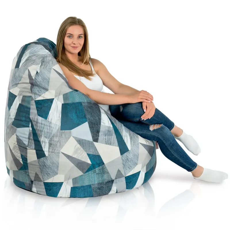 Giant Adult Bean Bag Chair XXL - Premium Printed Fabric – view 3