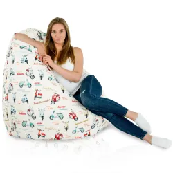 Giant Adult Bean Bag Chair XXL - Premium Printed Fabric – view 17