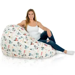 Giant Adult Bean Bag Chair XXL - Premium Printed Fabric – view 18
