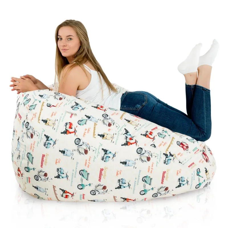 Giant Adult Bean Bag Chair XXL - Premium Printed Fabric – view 19
