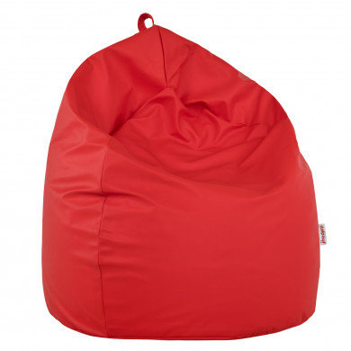 Red large bean bag PU leather