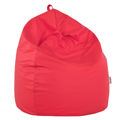 Pink large bean bag PU leather