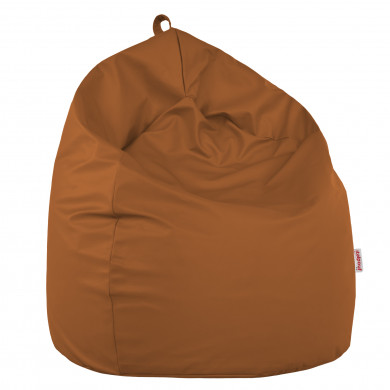 Light Brown large bean bag PU leather