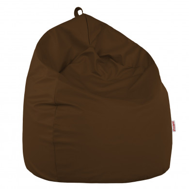 Brown large bean bag PU leather