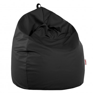 Black large bean bag PU leather