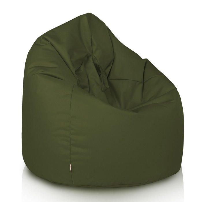 Dark green bean bag children outdoor