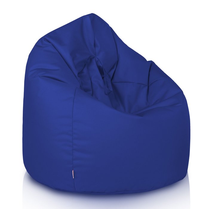 Dark blue bean bag children outdoor
