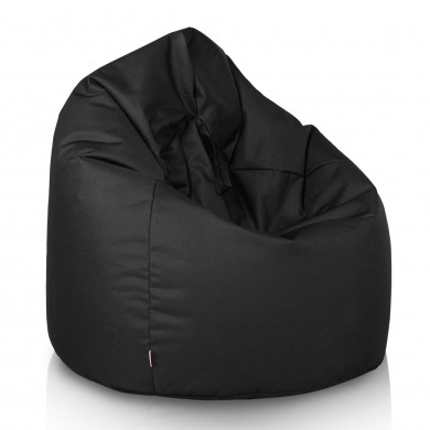 Black large bean bag outdoor