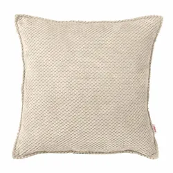 Square decorative pillow - Dot Textured Velvet