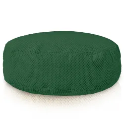 Round Footstool Pouffe - Dot Textured Velvet