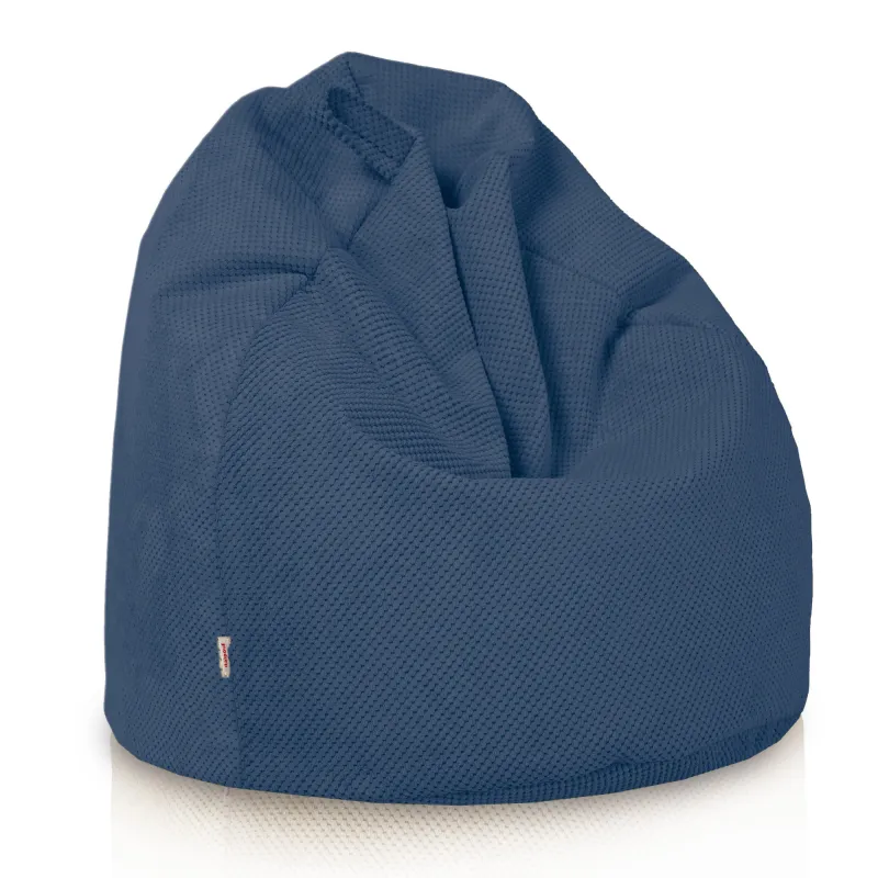 Kids Bean Bag Chair L - Dot Textured Velvet – view 22