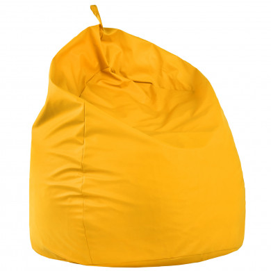 Yellow bean bag XXL pu leather
