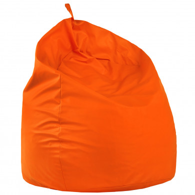 Orange bean bag XXL pu leather