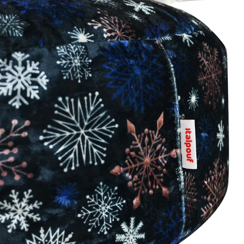 Round Footstool Pouffe - Premium Printed Fabric – view 78
