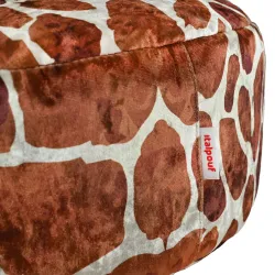 Round Footstool Pouffe - Premium Printed Fabric – view 88