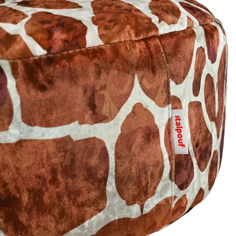 Round Footstool Pouffe - Premium Printed Fabric – view 88